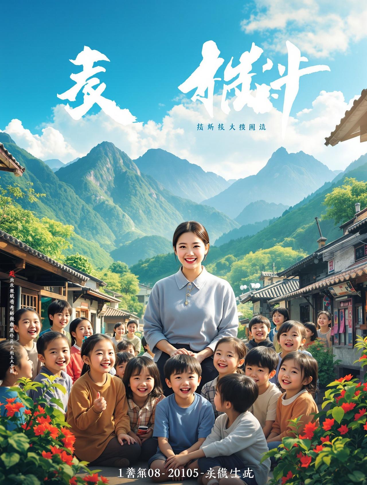 番茄免短费剧作品《山那边》海报 - 乡村温情题材短剧