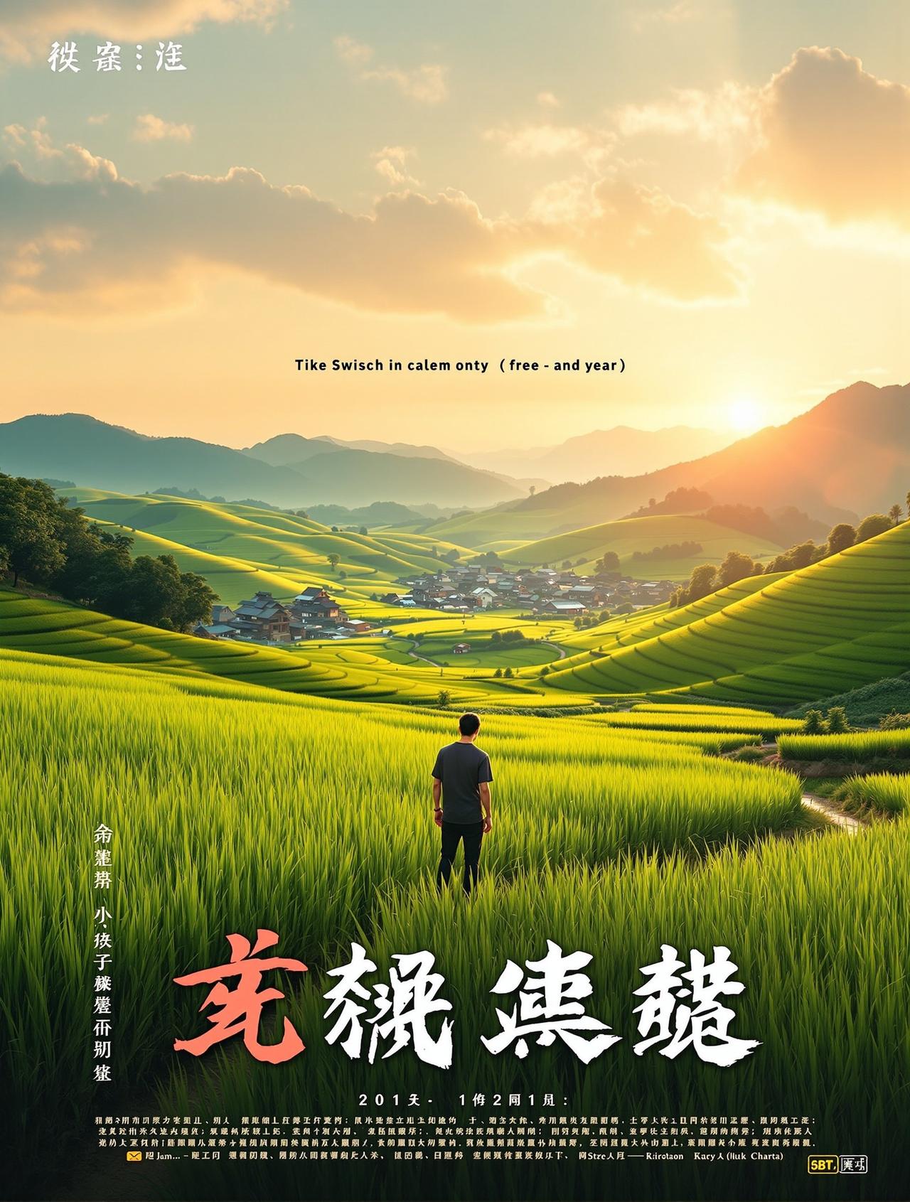 番茄免短费剧作品《稻香人家》海报 - 乡村温情题材短剧